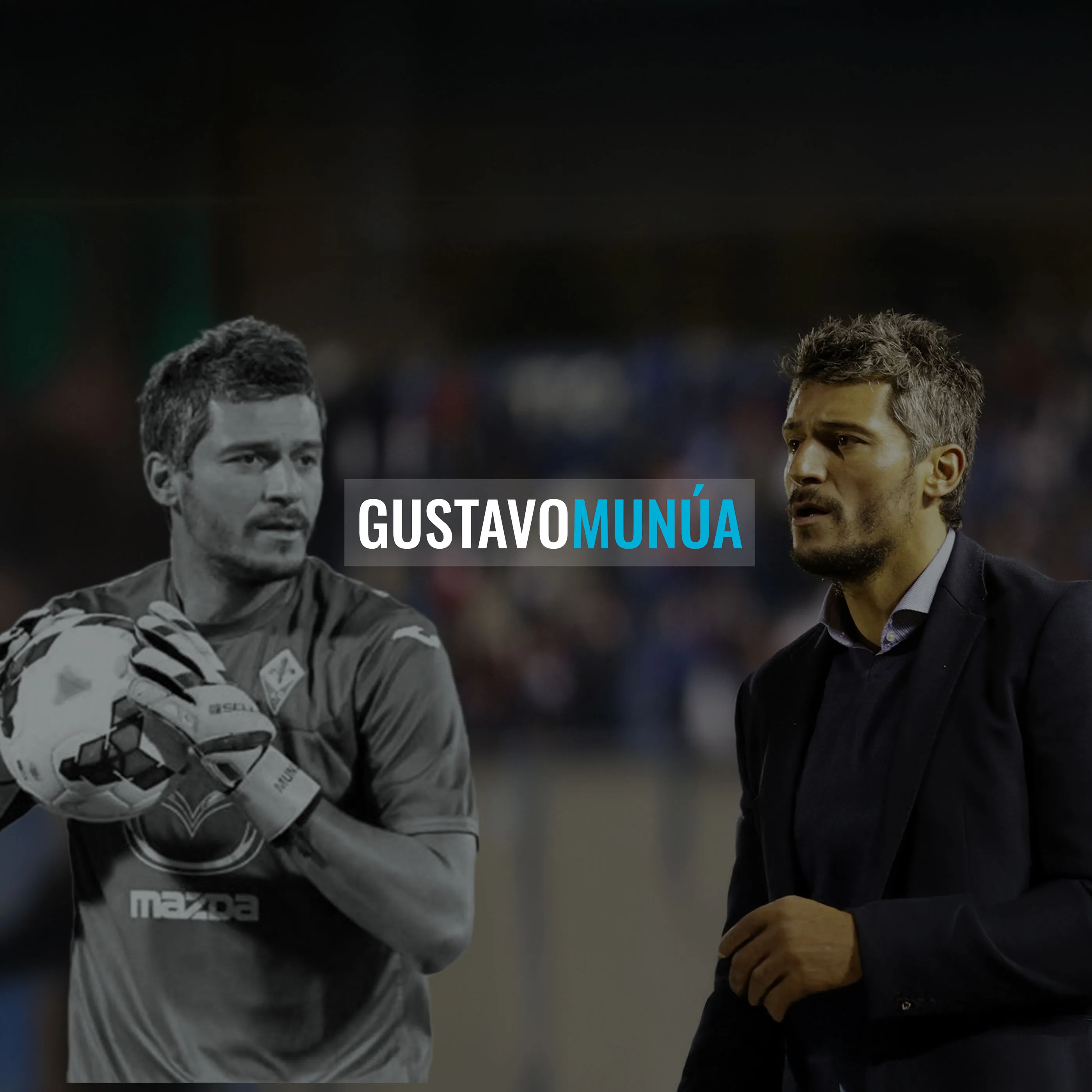 Gustavo Munúa como arquero y entrenador, destacando su carrera en el fútbol uruguayo e internacional.